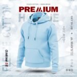 PREMIUM SOLID HOODIE - SKY BLUE
