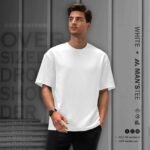 DROP SHOULDER TEE'S - WHITE