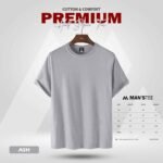 HALF SLEEVE TEE'S - ASH